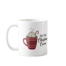Coco Quente de Natal Aconchegante Design de Férias
