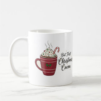 Caneca De Café Coco Quente de Natal Aconchegante Design de Férias