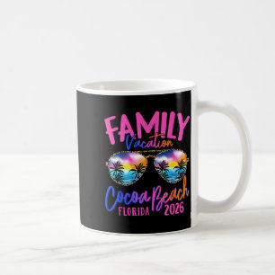 Caneca De Café Cocoa Beach Férias na Flórida 2026 Família Combina