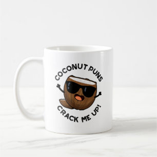 Caneca De Café Coconut Puns Me Derramam Fruta Bonita Pun