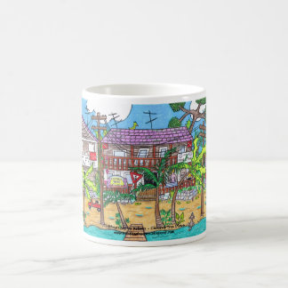 Caneca De Café Coconut Tree Divers Mug