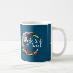 Caneca De Café Code Art in Twirl