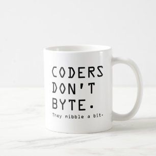 Caneca De Café Coders Don't Byte
