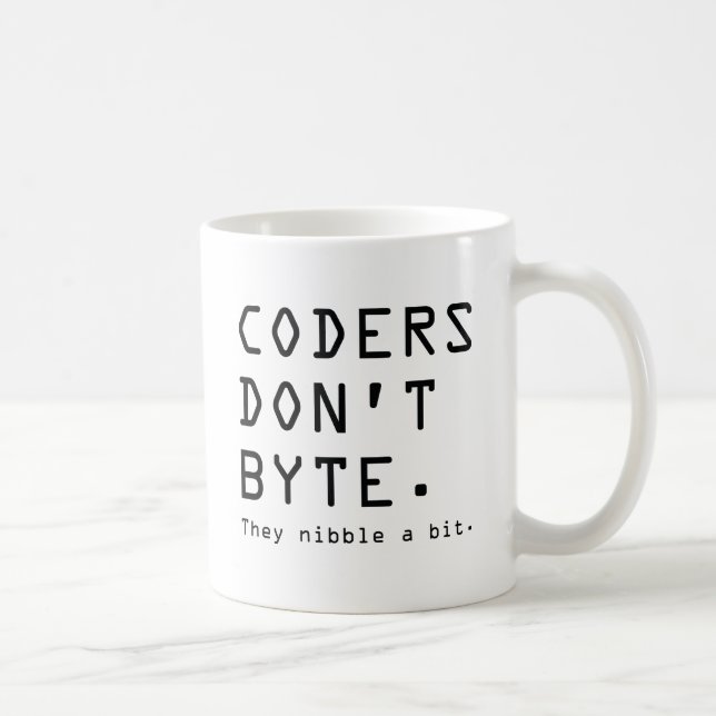 Caneca De Café Coders Don't Byte (Direita)