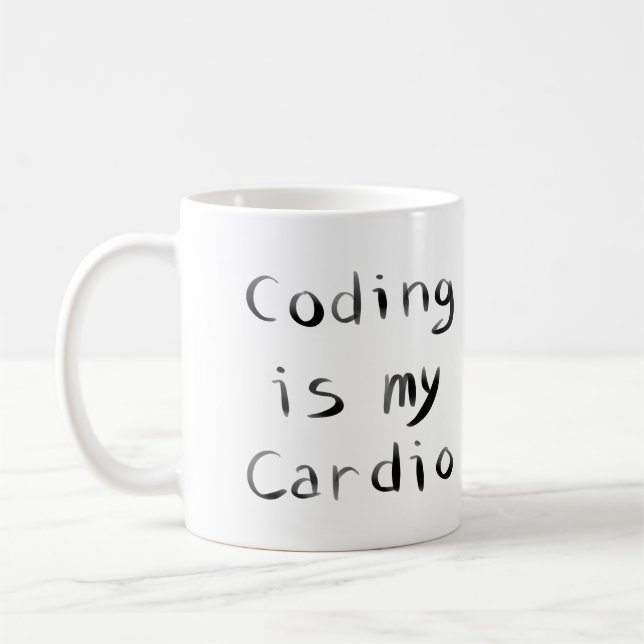 Caneca De Café Codificação é o meu Codificador de Programas Engra (Esquerda)