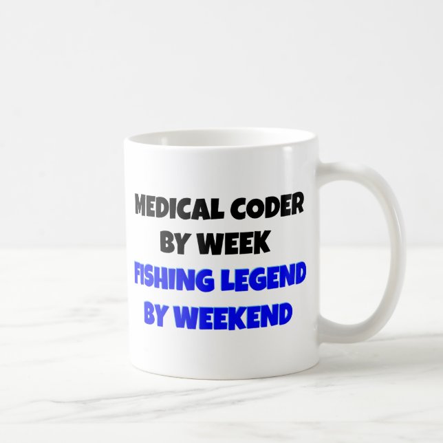 Caneca De Café Codificação Médica da Legenda de Pesca (Direita)