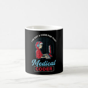 Caneca De Café Codificador Médico Eu tenho um código para aquel