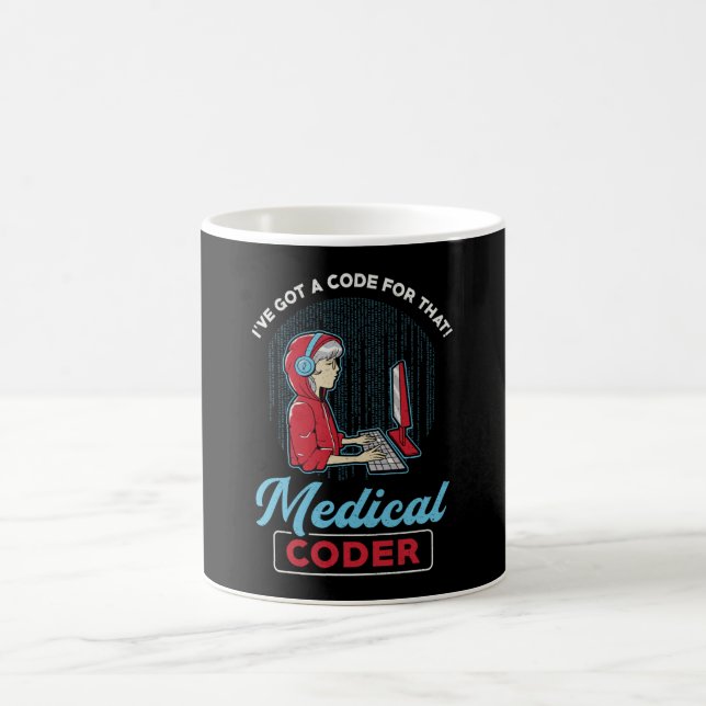Caneca De Café Codificador Médico Eu tenho um código para aquele  (Centro)