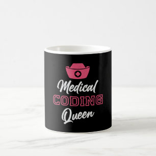 Caneca De Café Codificador Médico Queen Coding ICD Programmer Cod