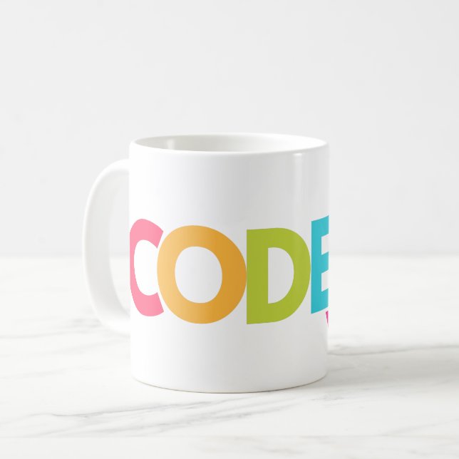 CANECA DE CAFÉ CODIFICADOR V 2.0 - GEEK DE DESENVOLVEDOR (Frente Esquerda)