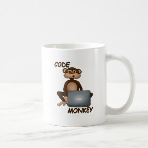 Caneca De Café Codifique o macaco