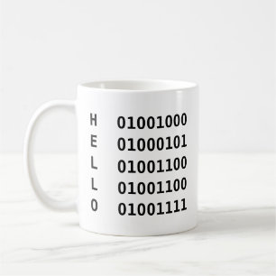 Caneca De Café Código binário