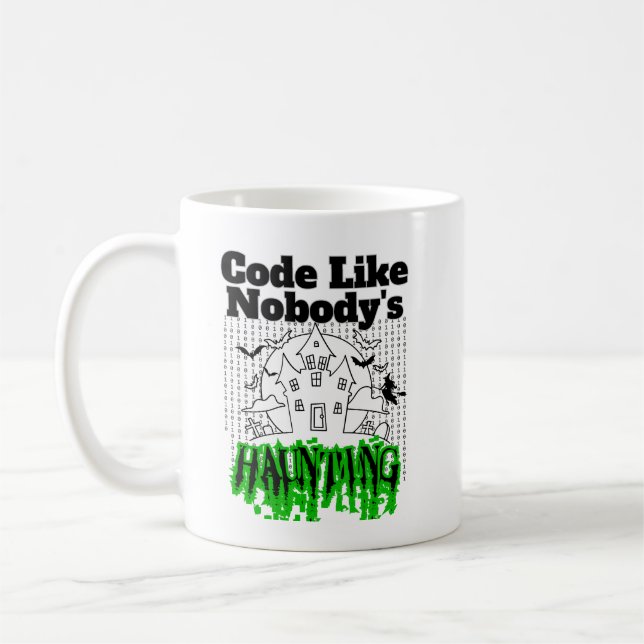 Caneca De Café Código como ninguém assombrando.w (Esquerda)