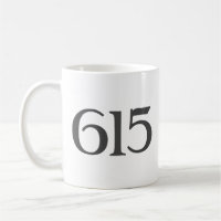 Código de área 615 (Nashville) Coffee Mug