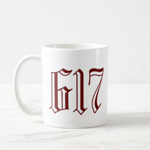 Caneca De Café Código de área 617 (Boston)