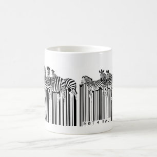 Caneca De Café código de barras das zebras