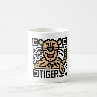 Caneca De Café Código de QR o tigre
