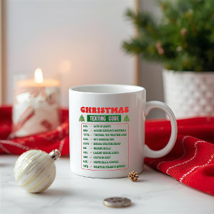 Caneca De Café Código de SMS de Natal