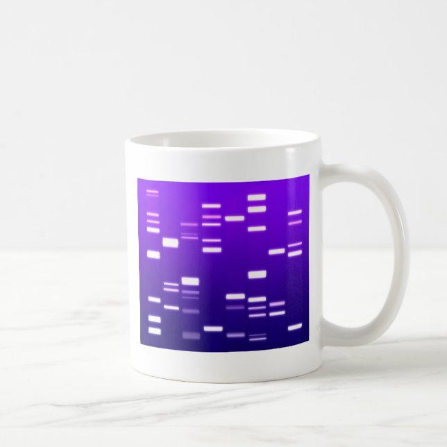 Caneca De Café Código Genético DNA Roxo (Direita)