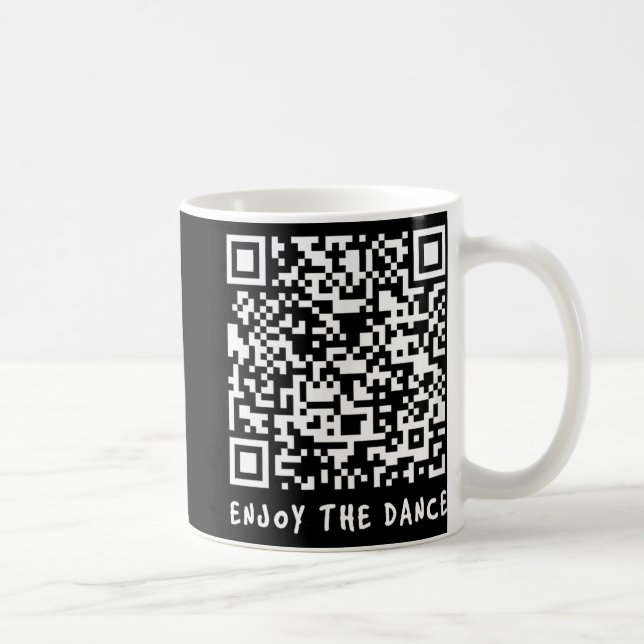 Caneca De Café Código Interativo Funny Qr Trump Dancing _1 (Direita)