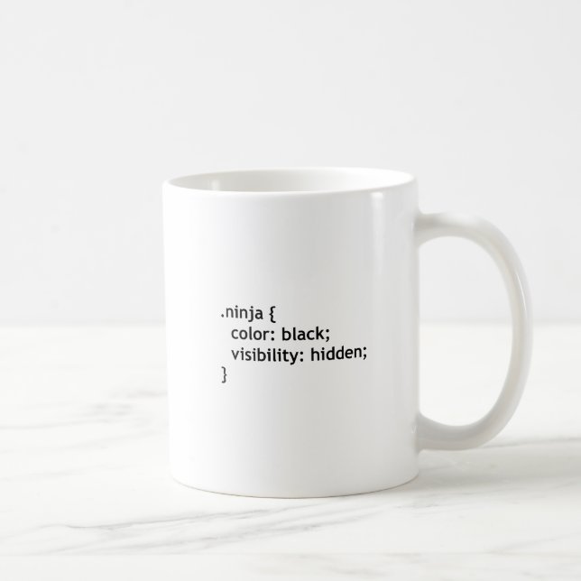 Caneca De Café código ninja, script (Direita)