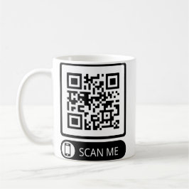 Caneca De Café Código QR do Marketing Scan Me