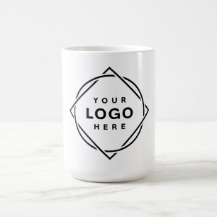 Caneca De Café Código QR preto elegante e elegante