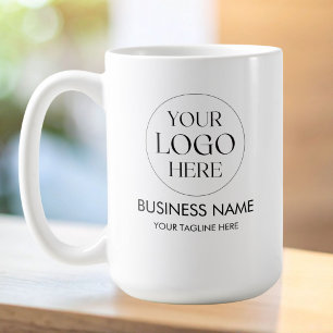 Caneca De Café Código QR Promocional de Logotipo de Negócios Pers