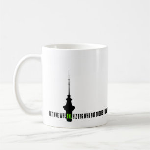 Caneca De Café Códigos da cidade do aeroporto - Auckland