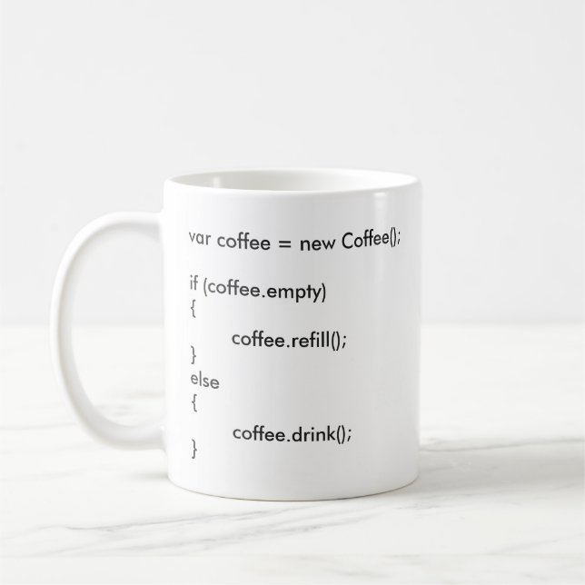Caneca De Café //Coding// (Esquerda)