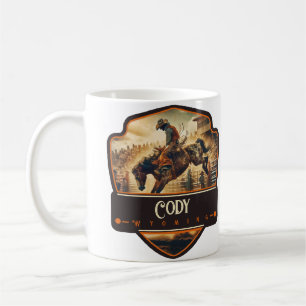 Caneca De Café Cody, Wyoming Vintage