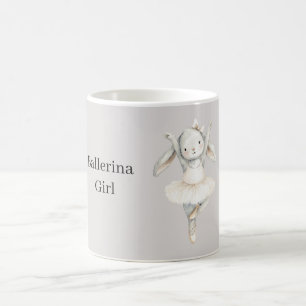 Caneca De Café Coelha Menina Bailarina de Tutu