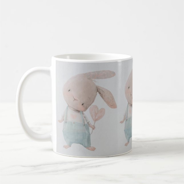 Caneca De Café Coelhinho Adorável - Perfeito para Chás de fraldas (Esquerda)