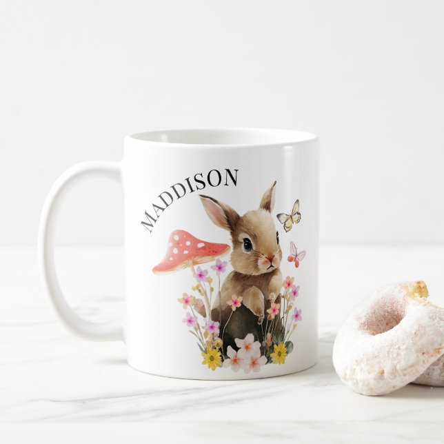 Caneca De Café Coelhinho Cotovelado (Com Donut)