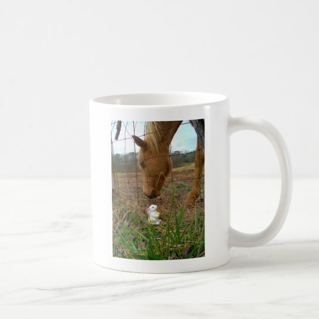 Caneca De Café coelhinho de cavalo e Primavera (Direita)