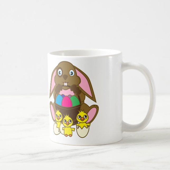 Caneca De Café Coelhinho de Ovos de Páscoa (Direita)