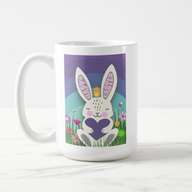 Caneca De Café Coelhinho de Páscoa Fofo  (Esquerda)