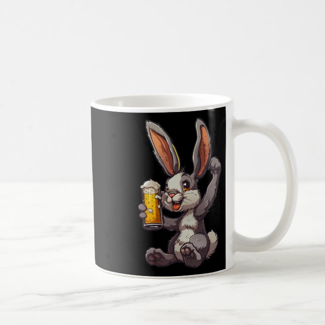 Caneca De Café Coelhinho De Páscoa Um Bebendo Frio Para O Dia Dos (Direita)
