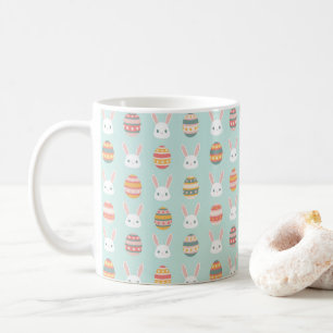 Caneca De Café Coelhinho e Ovo de Páscoa Pastel Adorável