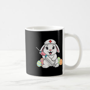 Caneca De Café Coelhinho Enfermeira de Páscoa Enfermeira Uti Utc