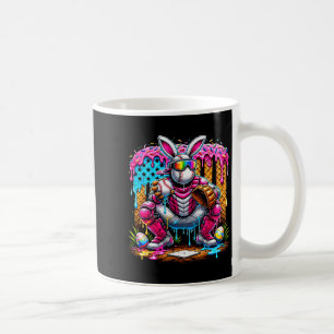 Caneca De Café Coelhinho Engraçado de Beisebol Apanhador de Pásco