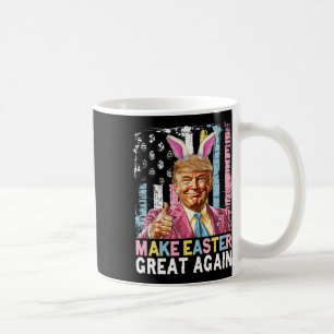 Caneca De Café Coelhinho engraçado do Trump faz a Páscoa grande n