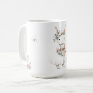 Caneca De Café Coelhinho num Vestido
