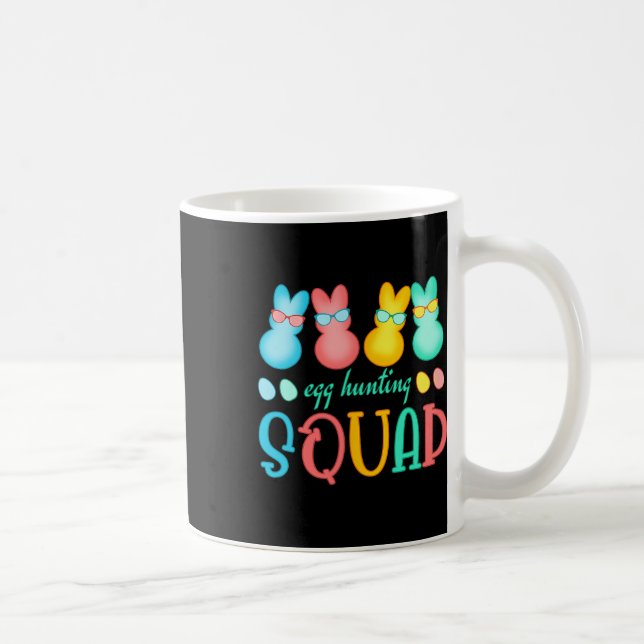 Caneca De Café Coelhinhos de Páscoa Felizes De Caça De Ovos (Direita)
