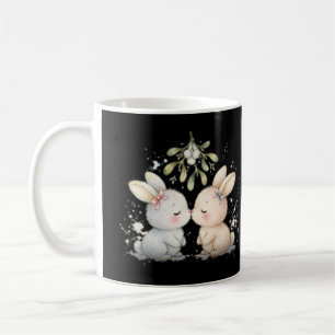 Caneca de Café Coelhinhos se Beijando de Musgo