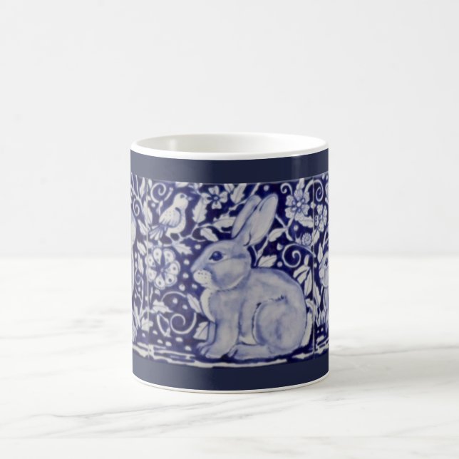 Caneca De Café Coelho Azul China Cobalt Dedham Mug (Centro)
