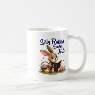 Caneca De Café Coelho Bobo A Páscoa é Para Jesus Design Cristão 