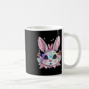 Caneca De Café Coelho Bonito Rosto Cara Tie Dye Gles Garota Feliz