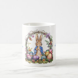 Caneca De Café Coelho Clássico de Páscoa Ovos de Páscoa