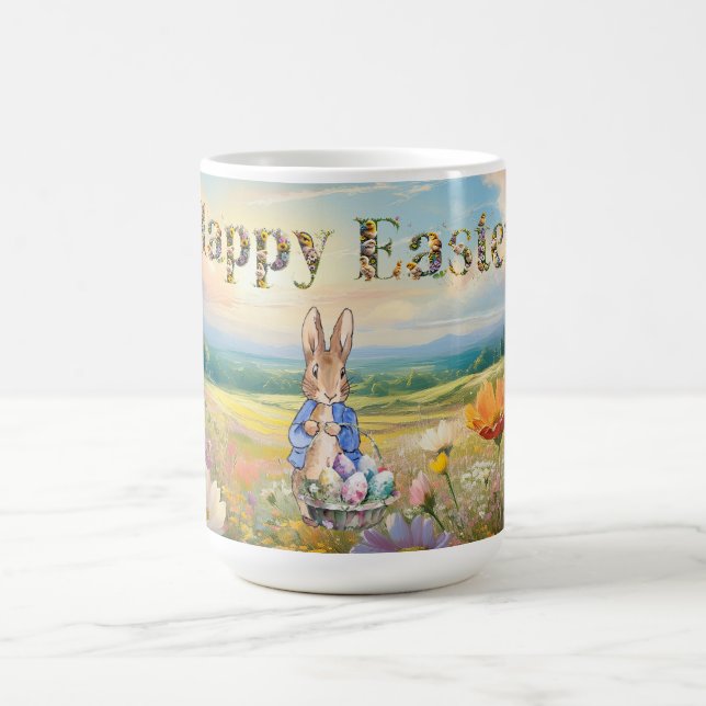 Caneca De Café Coelho Clássico Feliz Páscoa  (Centro)